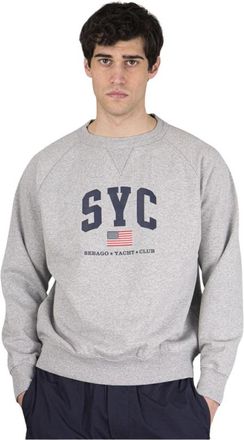 Sebago Stockton Sweatshirt - Heren - Sweatshirts - Grijs - M - Katoen - Hoodies & sweatvesten