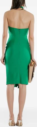 Babylone Paris Abito midi con fiocco - Verde
