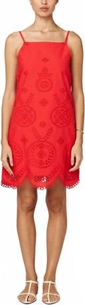 Cleobella Thandi Mini Dress In Poppy Red