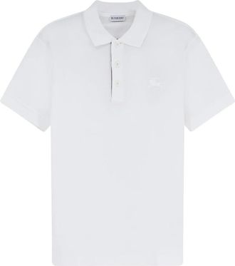 Burberry EKD Katoenen Piqu&eacute; Polo - Heren - Polos - Wit - S - Katoen - Tops