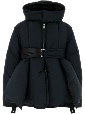 sacai Rip Stop padded jacket - Black