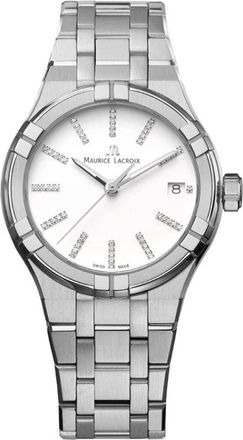 Maurice Lacroix Aikon Quartz Date 35mm - Heren - Horloges - Wit - ONE Size - Accessoires