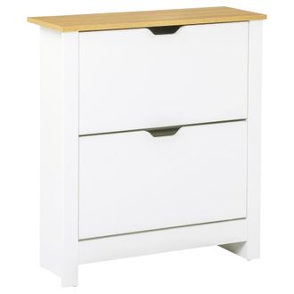 HOMCOM Mueble zapatero 72x26x80 cm blanco