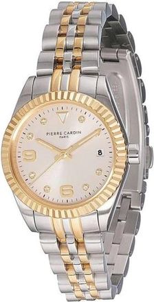 Pierre Cardin Watches, female, Gray, Size: ONE SIZE Stainless Steel Luxury Dress Watch