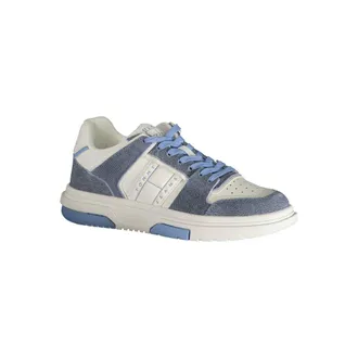 Tommy Hilfiger Colorblock Leather and Polyurethane Sneaker - Blue