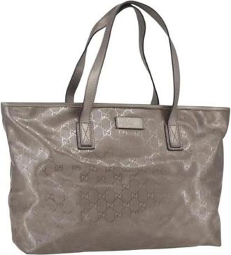 Gucci Pre-owned Tote Bags, female, Gray, Size: ONE SIZE Pre-owned Plastic Tote Bag