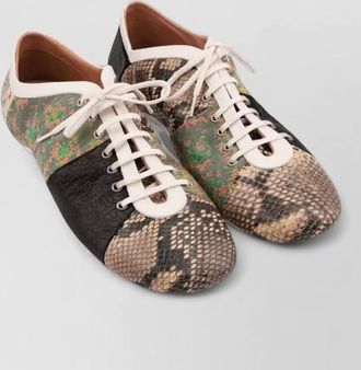 Dries Van Noten patchwork floral-print low-top sneakers
