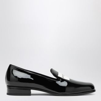 Givenchy Black patent leather tuxedo loafers