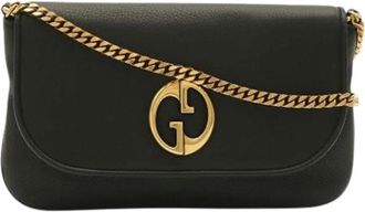 Gucci Pre-owned Vintage Schoudertas - Dames - Vintage Schoudertas - Zwart - ONE Size - Leer - Vintage