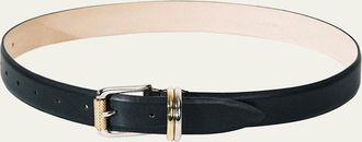 D&eacute;hanche Alegra Mixed Metal Leather Belt