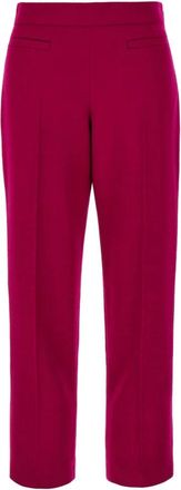 Fendi Broeken, Dames, Rood, S, Wol, Slim-fit broek