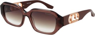 Trussardi Brown Acetate Womens Sunglasses
