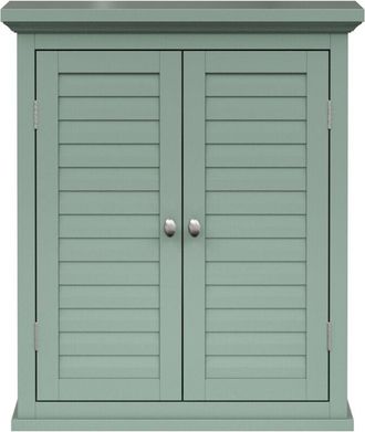 Teamson Home Teamson Home - Armario de Pared Glancy 2 Puertas Verde Salvia con Persianas