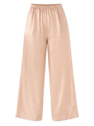Fabiana Filippi Wide-Leg Viscose-Acetate Cropped Trousers Pants