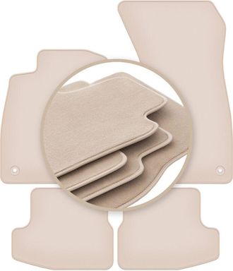 OEM Alfombrillas Beige Premium Para Audi A5 F57 Cabrio 2020-2022