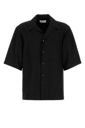 Alexander McQueen Black Tonal Logo Shirt