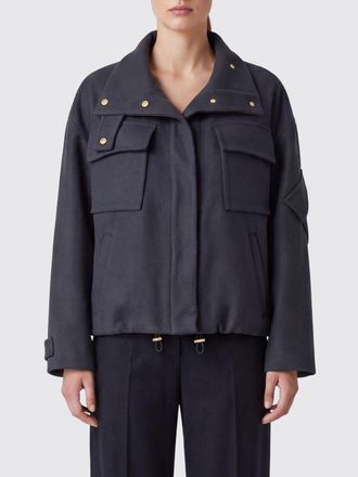 Giorgio Armani Parka corto in cashmere con collo alto e coulisse