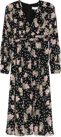 Nissa Abito midi con stampa - Nero