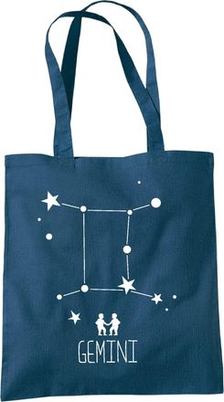 Bang Tidy Clothing Tote Bags For Women Zodiac Gemini Printed Cotton Shopper Bag Gifts PETR