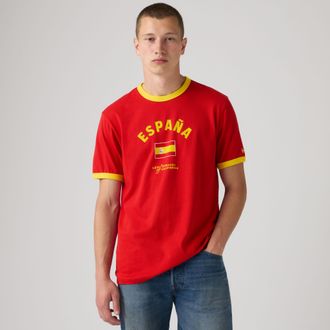Levi's Spain Ringer Tee - Mens - M - Red