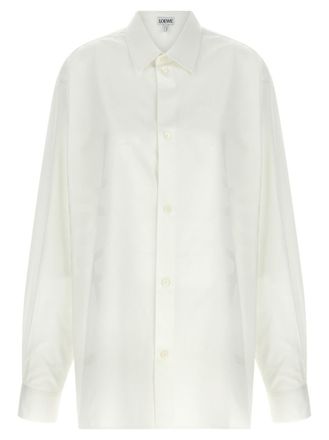 Loewe White Relaxed Textured Shirt