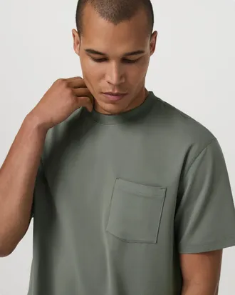 Vuori Clothing Short Sleeve Ponto Pocket T-Shirt - Relaxed Fit | Light Oregano | Medium