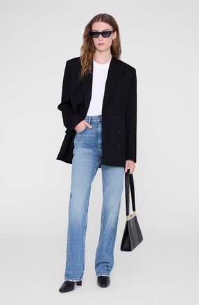Anine Bing Aretha Blazer in Black at Nordstrom, Size X-Small