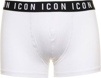 Dsquared2 White Stretch Cotton Briefs