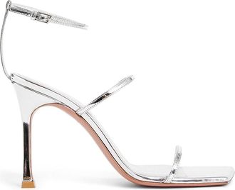 Amina Muaddi Maya Leather Sandals