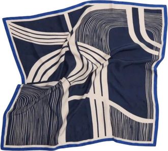 mare di latte Bandana Carousel - Dames - Zijden sjaals - Blauw - ONE Size - Accessoires