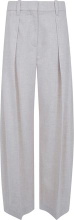 Brunello Cucinelli Pants Pleated Mb162p9307 C027 Ivory