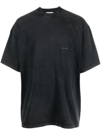 Balenciaga T-shirt Strike 1917 con stampa - Nero