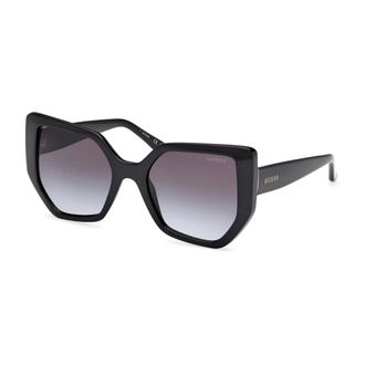 Guess Sunglasses, female, Black, Size: 55 MM Stylish Sunglasses with Grey Gradient Lenses