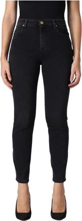Pinko Sissy 7 Slim Pj 884 DIM Black Black - Dames - Skinny Jeans - Zwart - W26 - Denim - Jeans