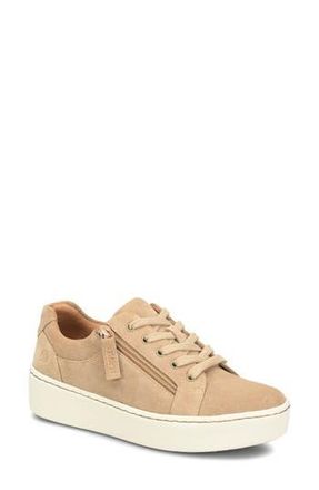 B&oslash;rn Moxie Zip Sneaker in Taupe Suede at Nordstrom Rack, Size 7.5
