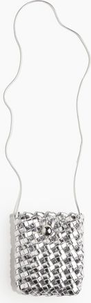 H&M Geflochtene Handytasche - Silber