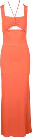 Patrizia Pepe Acetate Stretch Dress - Orange