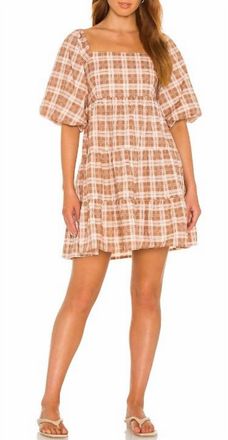 Faithfull The Brand Eryn Mini Dress In Lori Check Print