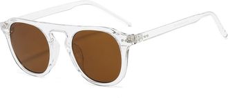 Generic Mens Outdoor Vacation Sunglasses Womens Driving Sports Decorative Sun Glasses(Clear)