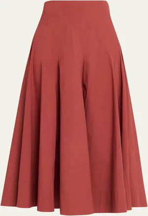 A.L.C. Gemma Paneled Midi Skirt