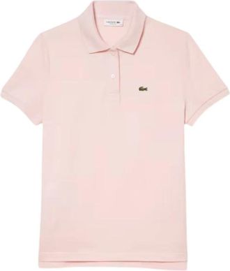 Lacoste Soepel Petit Piqu&eacute; Poloshirt - Dames - Polos - Roze - M - Katoen - Tops