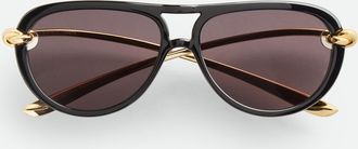 Bottega Veneta Knot Aviator Sunglasses - Bottega Veneta