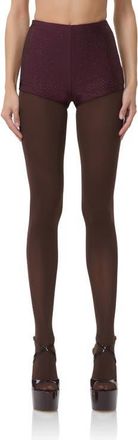 AFRM Yves Rhinestone Jersey Shorts in Vineyard at Nordstrom, Size X-Small