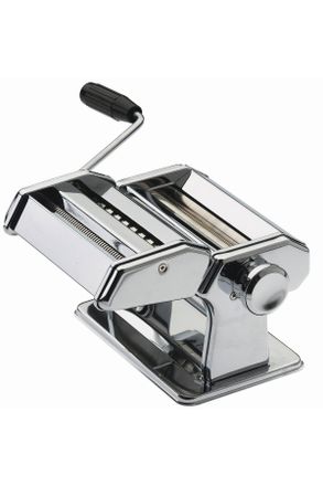 GEFU Nudelmaschine, Edelstahlfarben, Metall, 20x15x20 cm, verstellbare Teigdicke, Kurbelantrieb, rutschfester Sockel, hohe Tischklemme, K&uuml;chenger&auml;te, Sonst