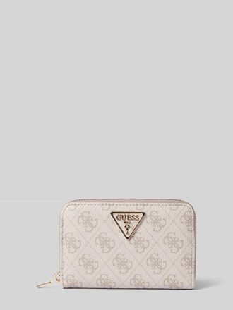 Guess Portemonnaie mit Logo-Muster Modell LAUREL II in Taupe, Gr&ouml;&szlig;e 1