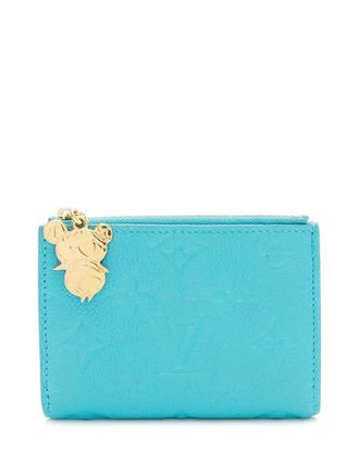 Louis Vuitton Blue Monogram Empreinte X Tm Lisa Wallet (Authentic Pre-Loved)
