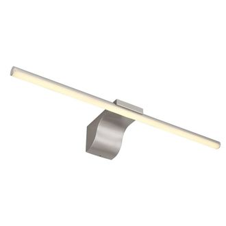 Netlighting Pepe Bathroom Over Mirror Light Nickel Matt IP44 LED 4000K in Grey