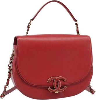 Chanel Pre-owned Vintage Schoudertas - Dames - Vintage Schoudertas - Rood - ONE Size - Leer - Vintage