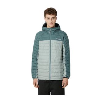 Columbia Silver Falls Hooded Jacket - Heren - Ski Jassen - Blauw - S - Leer - Fitness