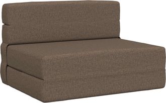 vidaXL Sof&aacute; Cama Plegable Gris Topo 70 X 80 X 60 Cm Tela Vidaxl